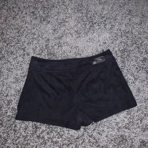 Black suade GUESS skort